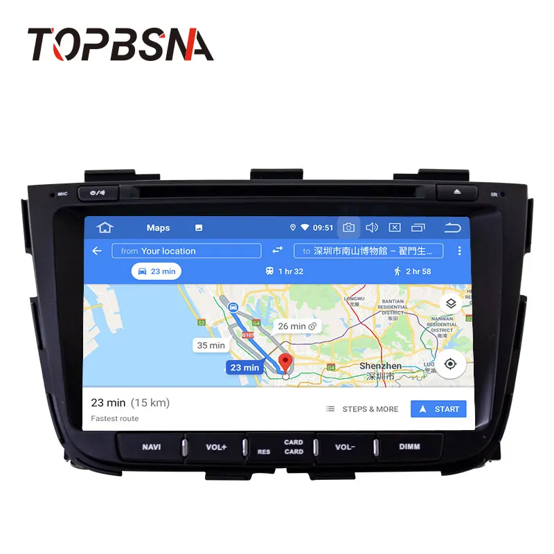 Автомобильный мультимедийный плеер TOPBSNA Android 10 для kia Sorento 2013 2014 GPS навигация Wi Fi
