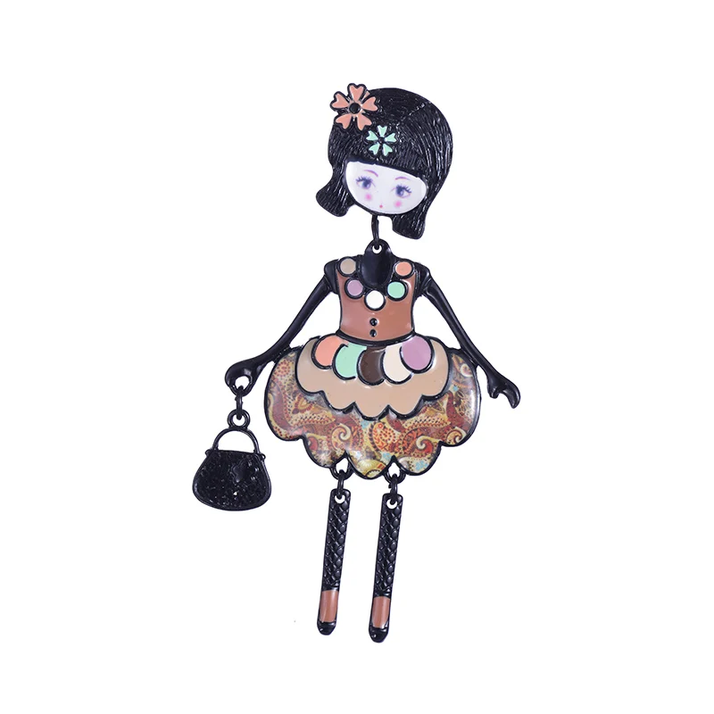 Красивые броши для девочек цинковый сплав эмаль брошь Очаровательная Милая Мода