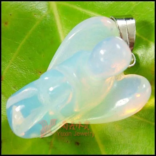 2020! Новое поступление модные подвески с ангелом из опала ручной работы камень для