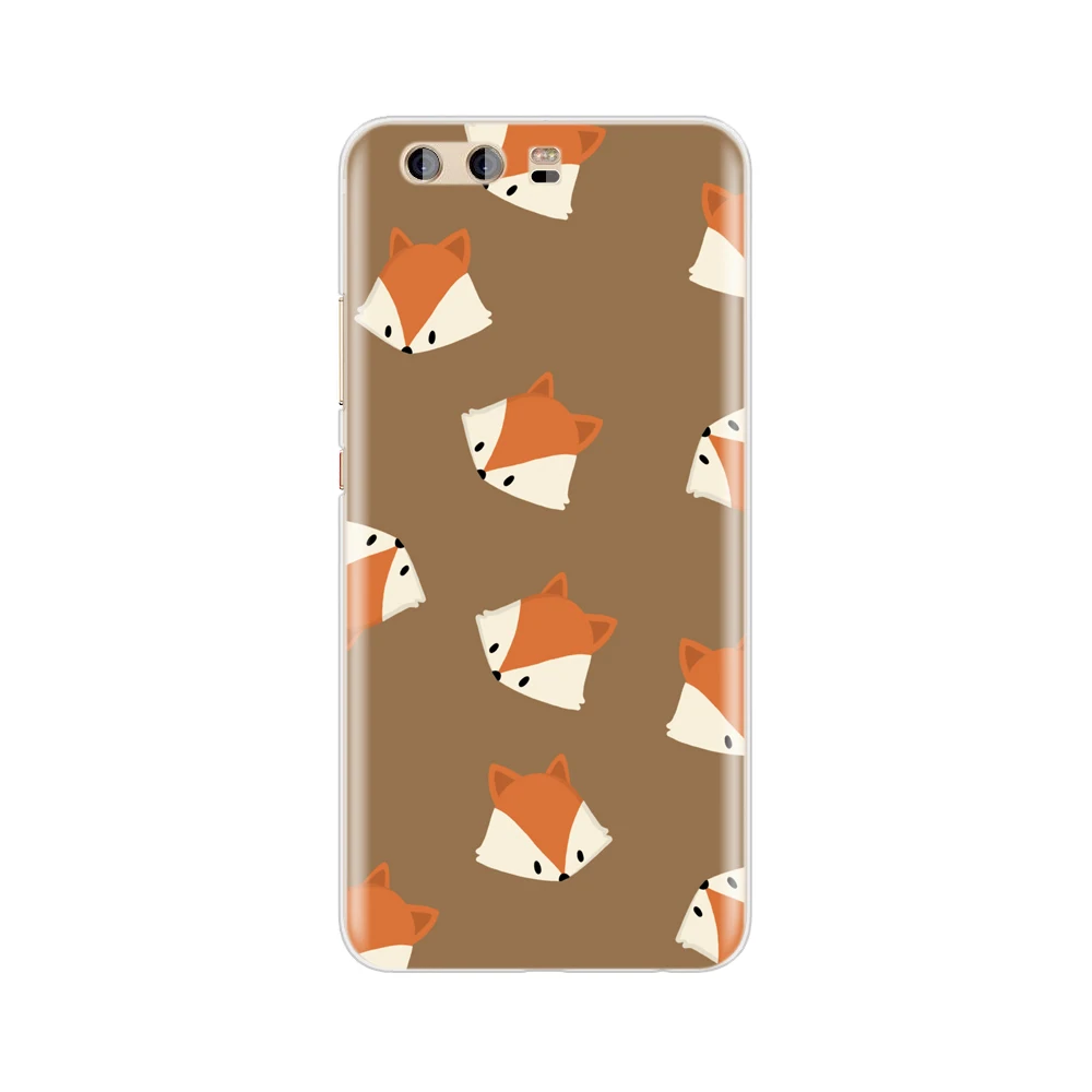 HAMEINUO sly fox чехол для телефона с милыми животными huawei Ascend P7 P8 P9 P10 lite plus G8 G7 honor 5C 2017 mate