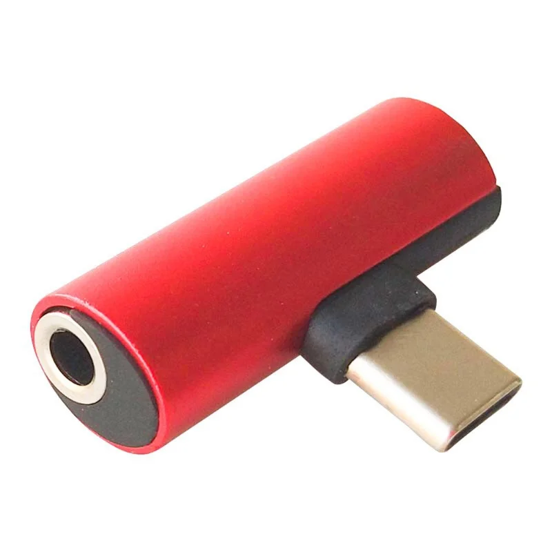 Адаптер для наушников с USB Type C на 3 5 мм разъем Aux 2 в 1 двойной разветвитель зарядное