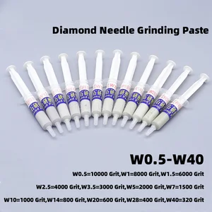 1 шт. Алмазная абразивная игла для ввода пасты, ювелирные изделия, металл, стекло, зеркало, шлифовка, полировка, шлифовка, соединение, трубка, фабрика, керамический, твердосплавный