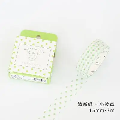 Новые однотонные ленты Васи качество канцелярские Diy Скрапбукинг Фотоальбом Школьные Инструменты Kawaii скрапбук бумажные наклейки подарок - Цвет: 1