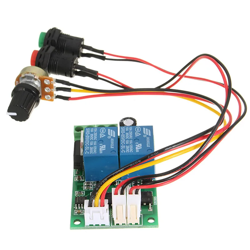 PWM DC 6 в 9 12 В 24 3 А контроллер скорости двигателя постоянного тока Реверсивный