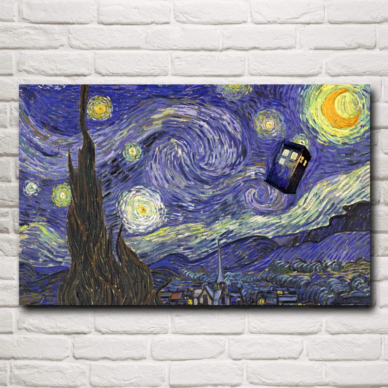 

Doctor Who TV Play Art Silk Paintings Wall Decor Posters and Prints Bedroom Home Pictures Modern Decoration Living Room