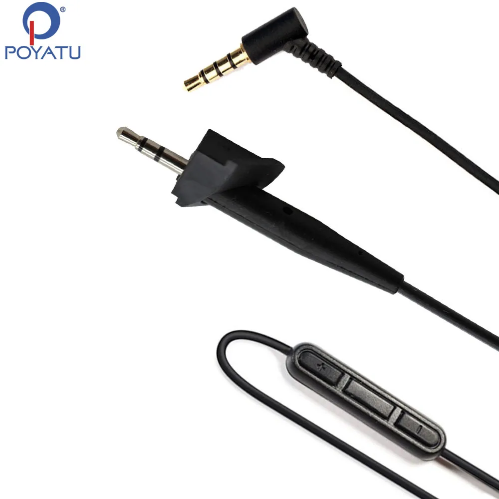

Replacement Audio Cables For Bose QC3 QC 3 QC15 QC25 QC 25 OE2 OE2i AE2 AE2i AE2w Headphones Cords With Controltalk for iphone