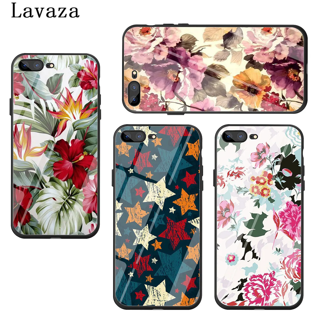 Чехол для телефона из закаленного стекла Lavaza Peony Sunflowe Rose Daisy Pink Flower для Apple iPhone XR XS Max X 8 7 6 6S Plus 5 5S SE