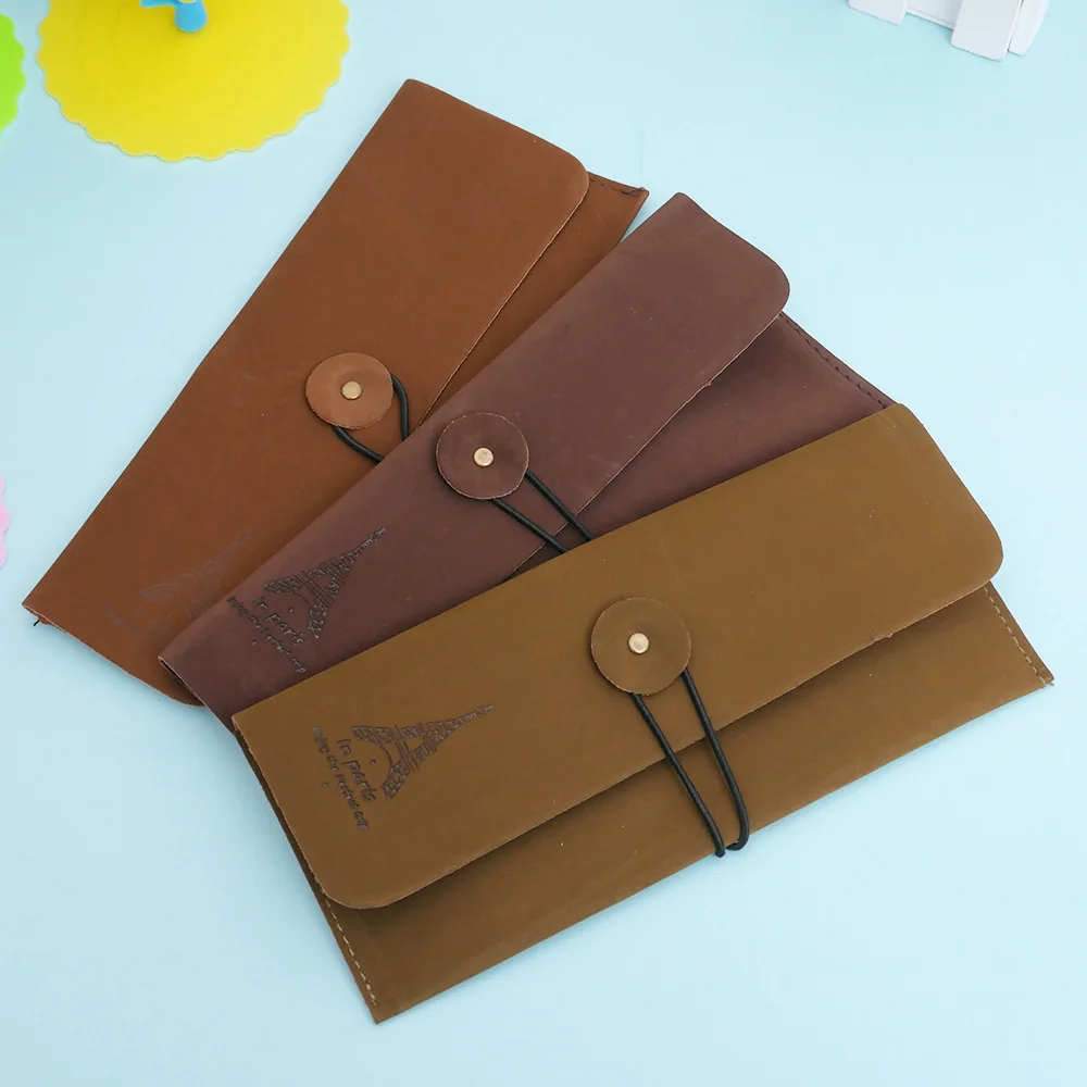 1 шт. винтажный элегантный чехол с изображением Эйфелевой башни|pencil case|pencil case pen
