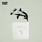 YJZT творческой виниловые наклейки в виде Фотообоев c переводными картинками Декор настенный стикер для выключателя море океан животных акула 17ss0375