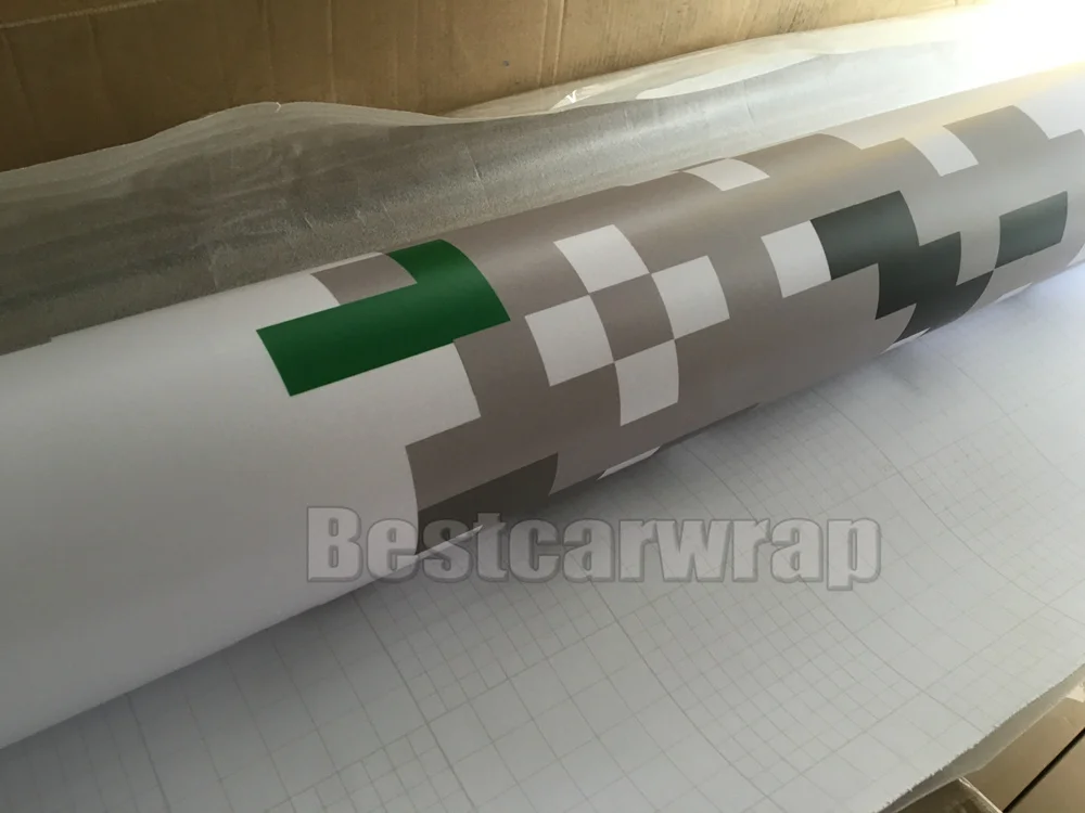 Крупные пятна белого и синего цвета S камуфляж автомобиль Обёрточная Бумага