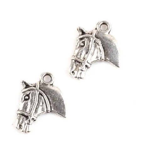 Vintage Silver Horsehead Charms Pendant For Jewelry Making Findings Bracelets Crafts Handmade Accessories DIY Gifts Hot Z1692 | Украшения и