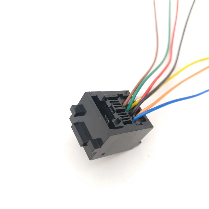 100 шт./лот 8 контактов RJ45 монтажный Тип печатной платы RJ11 8P8C модульные телефонные