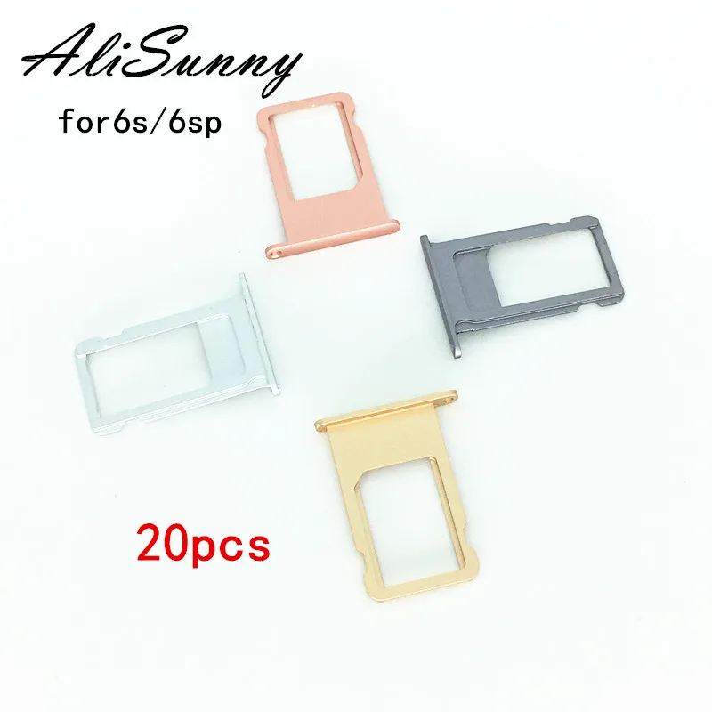 AliSunny 20 шт держатель для sim карты iPhone 6S Plus 6SP 4 7 ''адаптер запасные части|tray holders|sim
