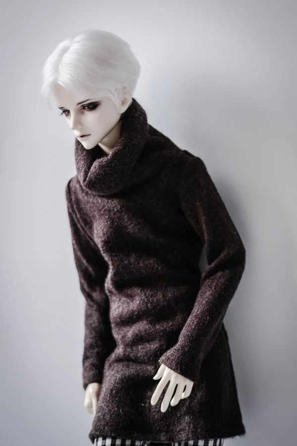 Одежда для куклы BJD длинный свитер с высоким воротником 2 цвета 1/4 1/3 sd MSD SSDF длинное