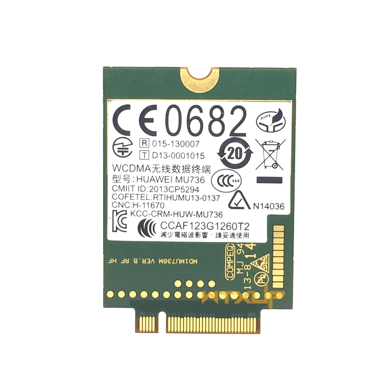Разблокированный HUAWEI MU736 3g NGFF M.2 интерфейс беспроводной карты WCDMA/HSP/HSPA+/EDGE/GPRS/GSM модуль