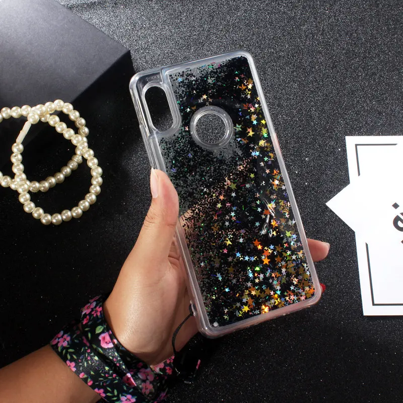Huawei Nova 4 3 i Case Glitter Silicone Soft TPU Clear Liquid Phone on For 3i Back black Cover | Мобильные телефоны и