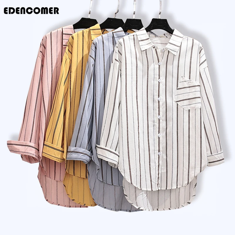 Женская одежда больших размеров Новинка осени 2019 свободная тонкая хлопковая