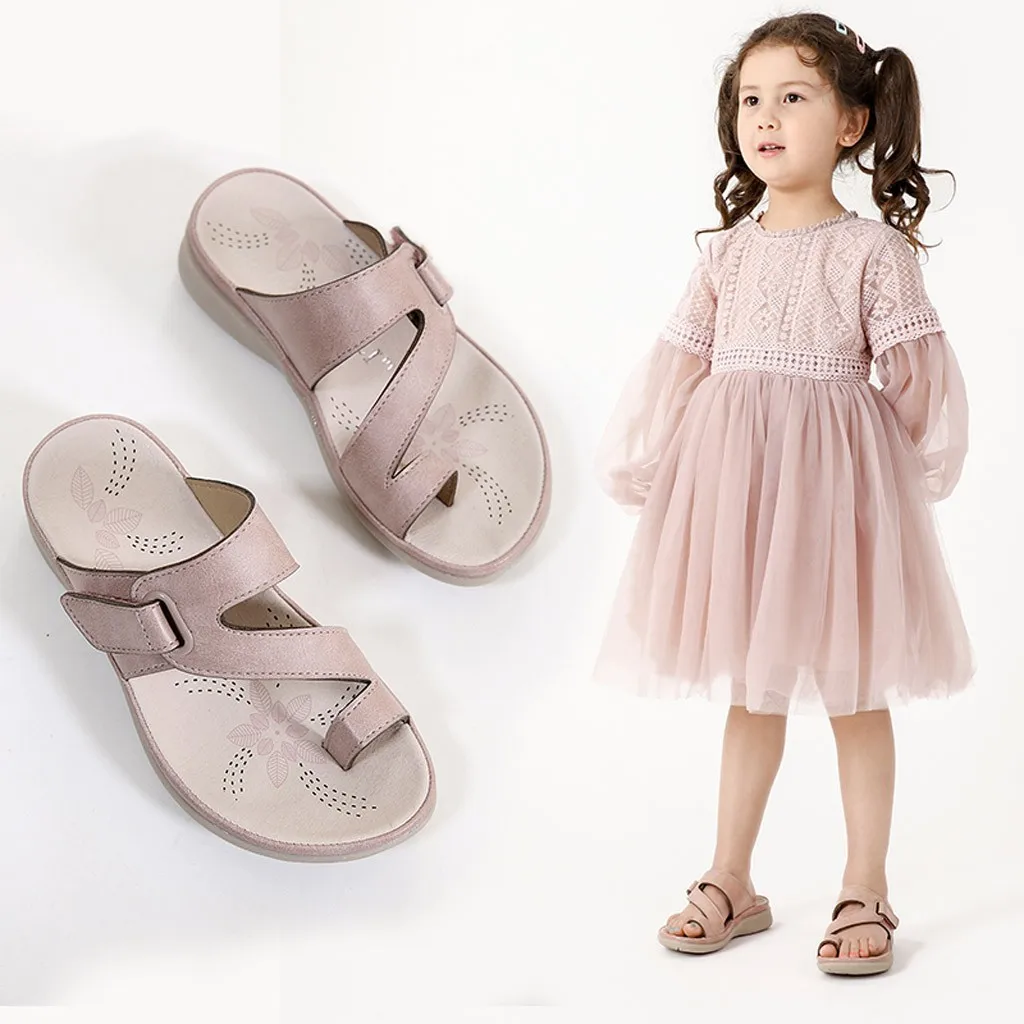 Летние пляжные шлепанцы в богемном стиле для девочек красивая обувь принцессы на