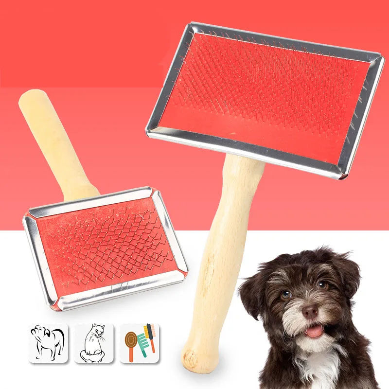 Экологичная щетка SYDZSW из натурального дерева для домашних животных кошек и собак