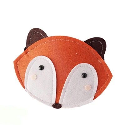 orange fox Monsisy/милый кошелек для монет с кроликом/лисой, Детский кошелек, маленький кошелек для мальчиков, детская сумка, Детская сумочка для денег, Monederos Para Monedas - Цвет: orange fox