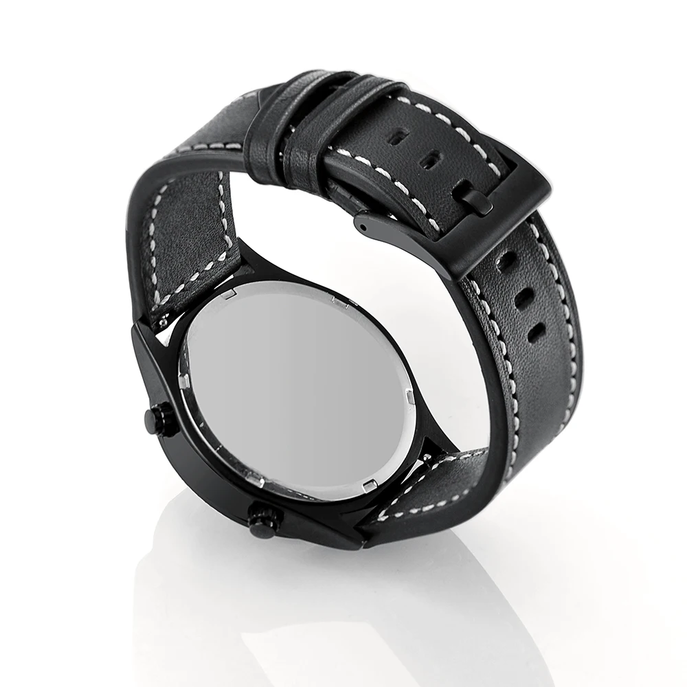 Ремешок из натуральной кожи для Samsung Gear S3 Zenwatch 2/1 Huami AMAZFIT Moto 360 2nd Ticwatch 1 22 мм |