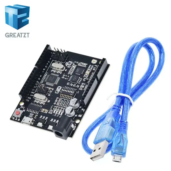 1 Set Wifi UNO R3 GREATZT UNO+ WiFi R3 ATmega328P+ ESP8266(32 Мб памяти) USB-TTL CH340G для Arduino Uno, NodeMCU, WeMos ESP8266 новое поступление - Цвет: 1 Set Wifi UNO R3