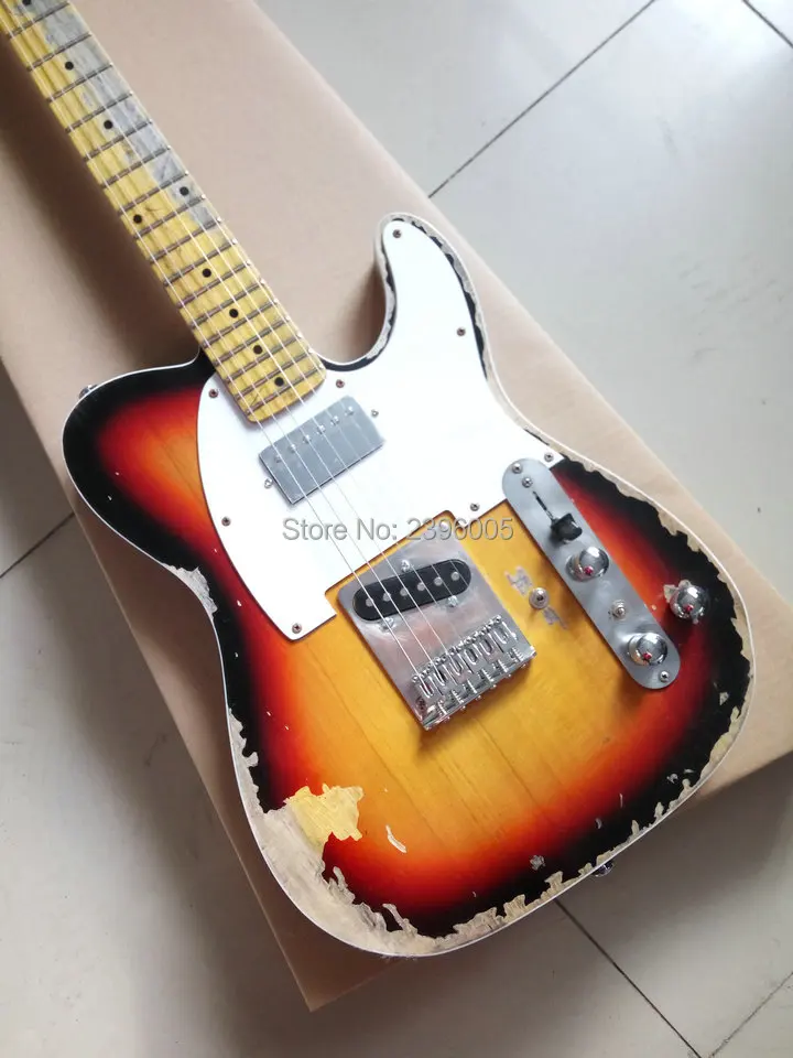 Настраиваемый магазин ручная работа лимитированная серия Andy Summer Gigabit Tele tl Guitar boost