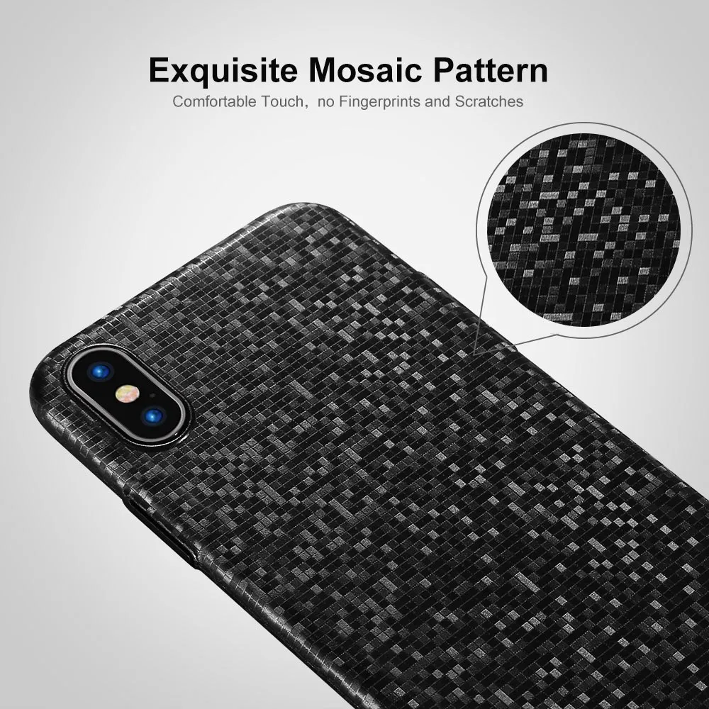FLOVEME Стильный чехол с мозаикой для iPhone 8 X 10 Ультратонкий из поликарбоната чехлы 7 6
