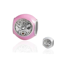 hpxmas wholesale 5pcslot pink love jewelry beads accessories for making diy crystal cz fit bracelet jewelry h0