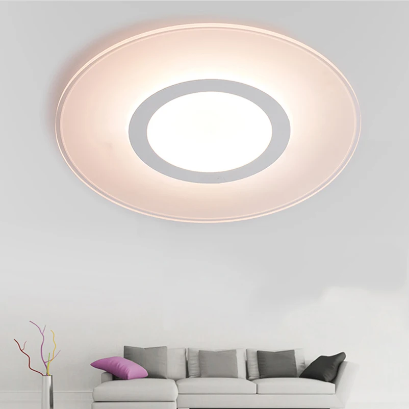Современный 8 Вт 12 24 LED Потолочные светильники Акриловые ультратонких Гостиная