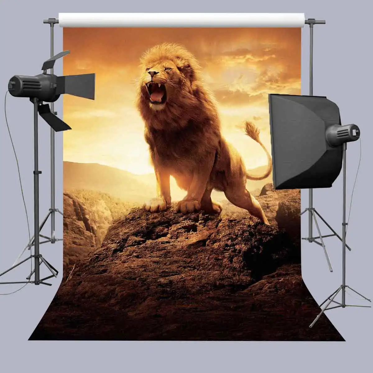 Lion king MTMETY фон для фотосъемки на заказ мультфильм лев Король Simba Мальчики День Рождения Декор фотосессия фон фотостудия - Цвет: Lion king