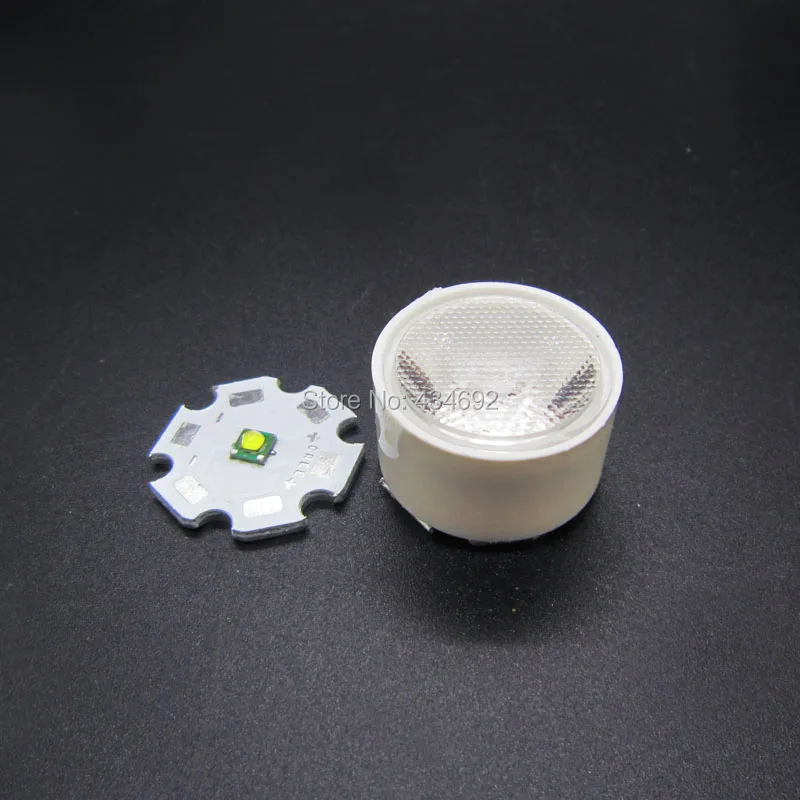 50 шт. белые светодиодные лампы 15 30 45 60 градусов 19 7 мм PMMA для Cree XPE XPG XPL 3535 3030|led lens reflector collimator|reflector collimatorled |