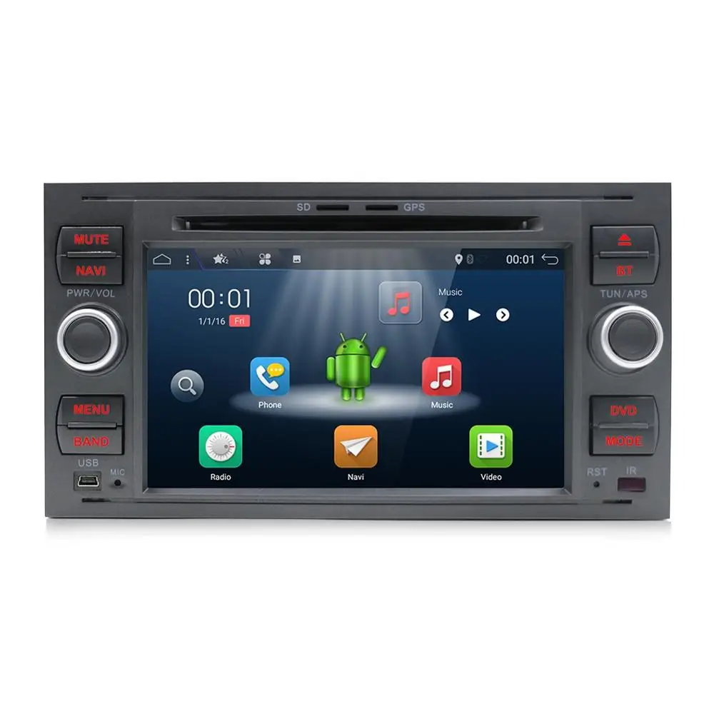 Android 9 0 автомобильный DVD 2 Din стерео для Ford Mondeo C max focus galaxy S fusion ranger мультимедиа