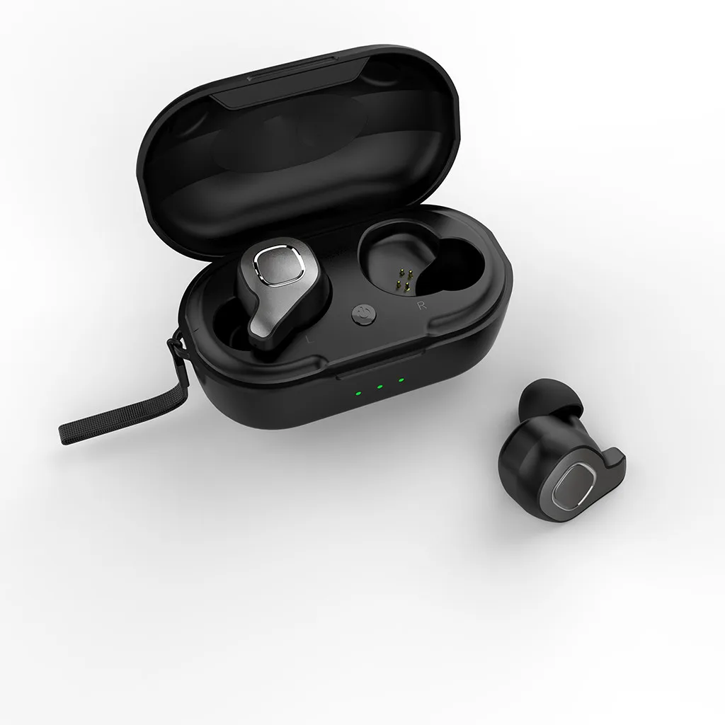 EPULA Fashion Black Design 2019 New Portable Wireless Bluetooth 5.0 Hi-Fi Sound Waterproof Handsfree in-ear Earphone | Электроника