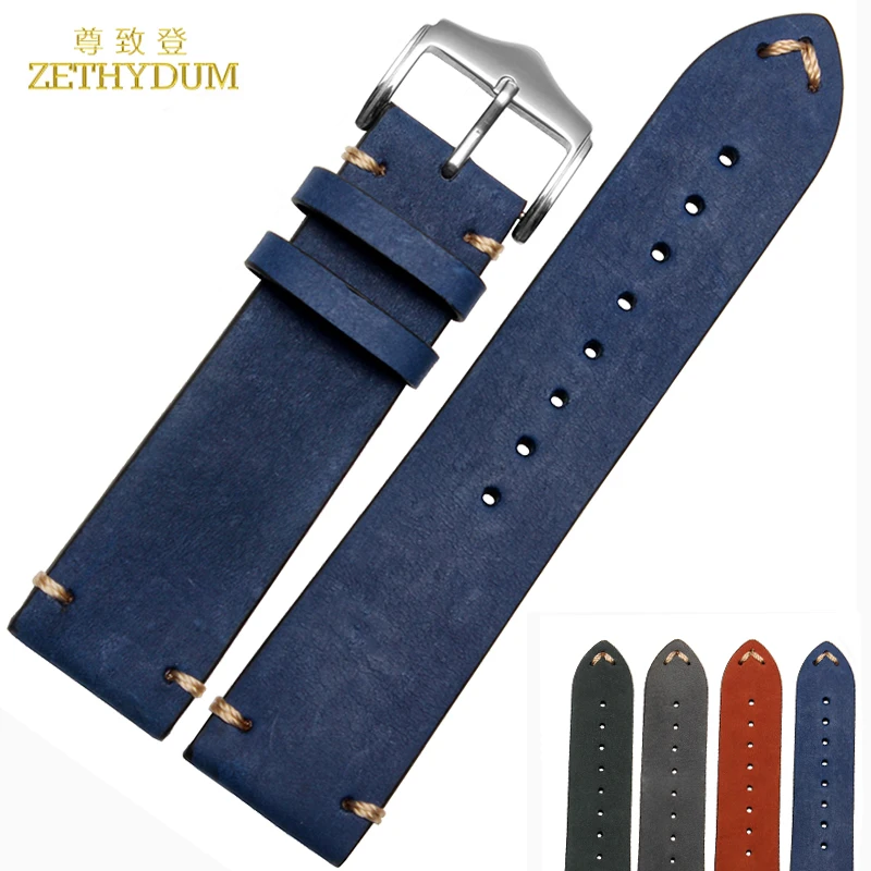 Ретро матовый браслет из натуральной кожи ручной работы ремешок для часов