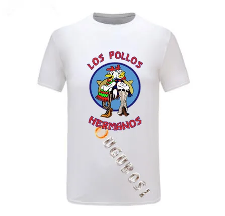 Мужская модная рубашка с надписью во все тяжкие 2019 Los Pollos Hermanos футболка короткими