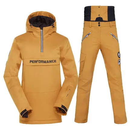 High Experience Man and woman ski suitJackets Warm Suits Windbreaker Snow Clothing mountain Skiing Jacket And Pant Ski Jacket - Цвет: color2