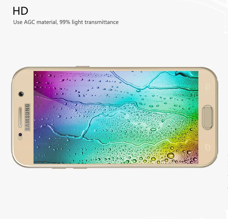 Закаленное стекло для Samsung Galaxy A5 2017 A7 Полное покрытие экрана Защитная пленка A3