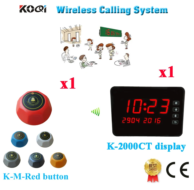 Беспроводная система вызова официанта высокое качество кнопка беспроводной