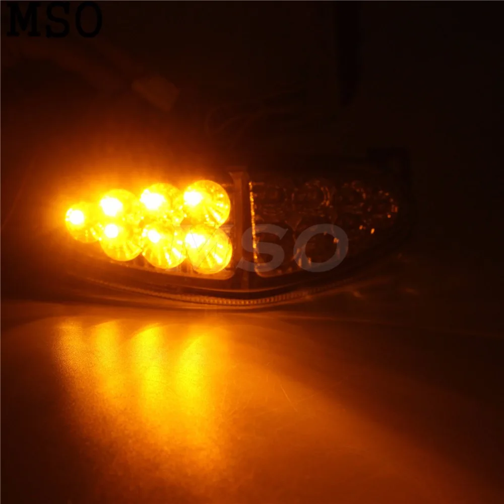 Fit all 166v motorcycle Motorcycle Integrated LED Tail Light Brake Turn signal Blinker For ninja 650r er6n 09-11 |