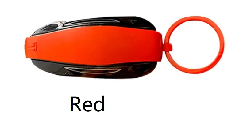 Red (model 3) Смарт-ключ защитный чехол Брелок креативный кулон защитный чехол автомобильный ключ чехол для Tesla модель X S модель 3 - Название цвета: Red (model 3)