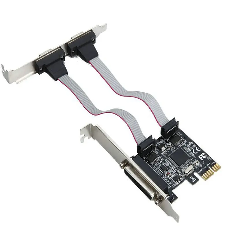 Great Q Высококачественная Плата расширения PCI express 2 серийный и 1 параллельный порт