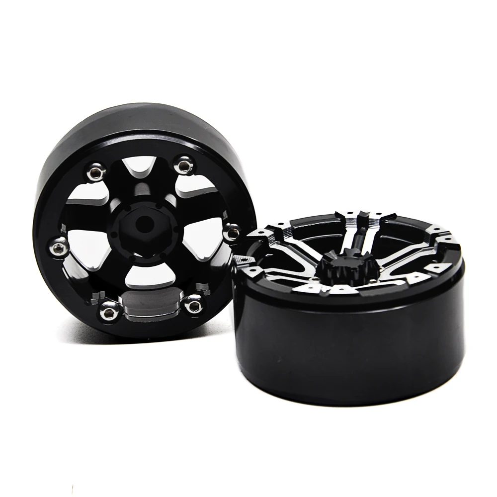 Новое поступление 1 9 дюйма черный сплав Beadlock колесные диски для AXIAL SCX10 D90 CC01 1/10 RC