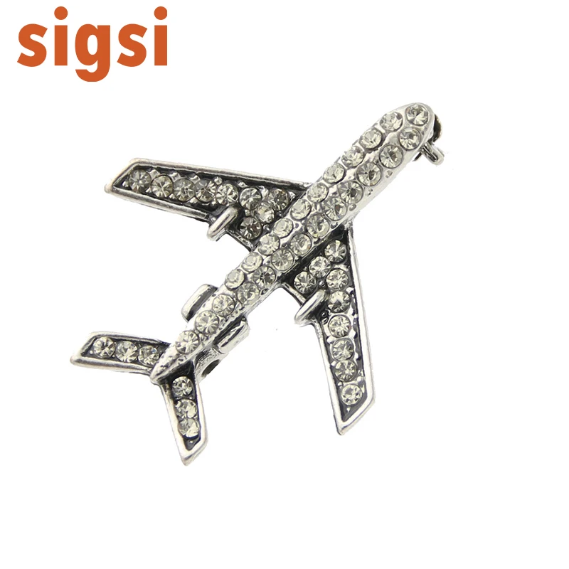 Хит продаж Женские Ювелирные изделия самолет/самолет брошь Корея вставка с