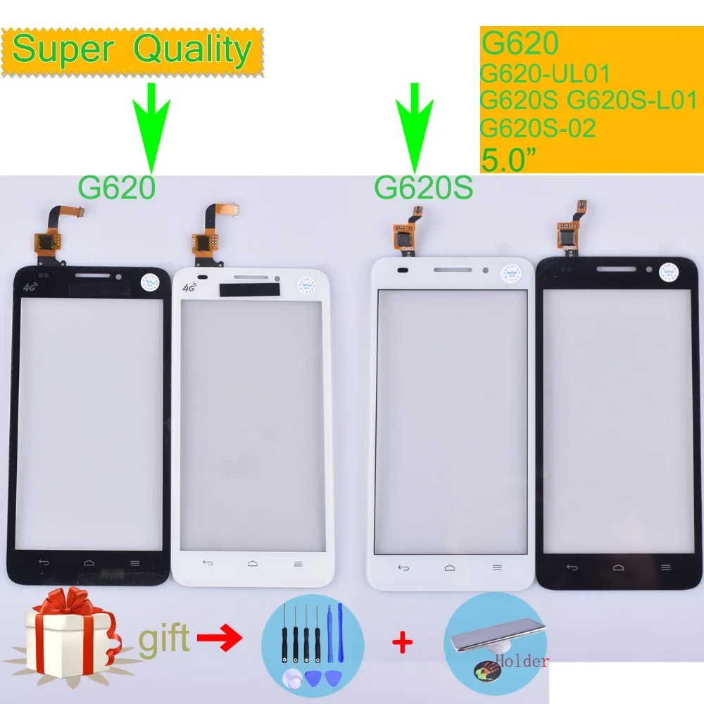 Для Huawei Ascend G620 UL01 сенсорный экран Сенсорная панель Датчик дигитайзер G620S L01 02 L03