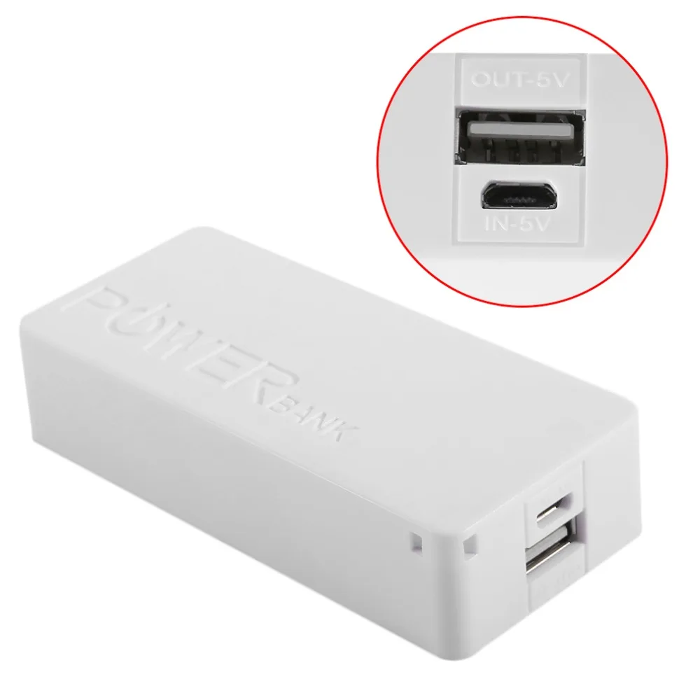6 цветов 5 в USB DIY power bank чехол Портативный внешний аккумулятор коробка для хранения банк питания чехол для телефонов на 5600 мАч(без батареи