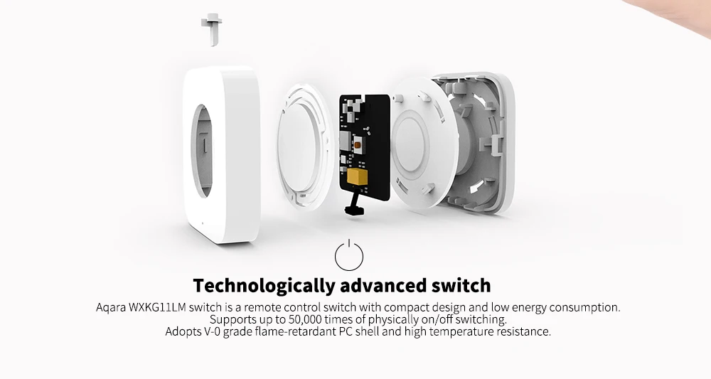 Aqara умный ZigBee беспроводной переключатель интеллектуальное домашнее приложение пульт дистанционного управления через приложение управления V3