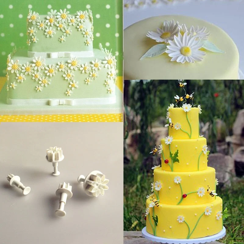 4 шт./компл. торт цветока Форма сахара вырезать ремесло для лепестков гортензии из