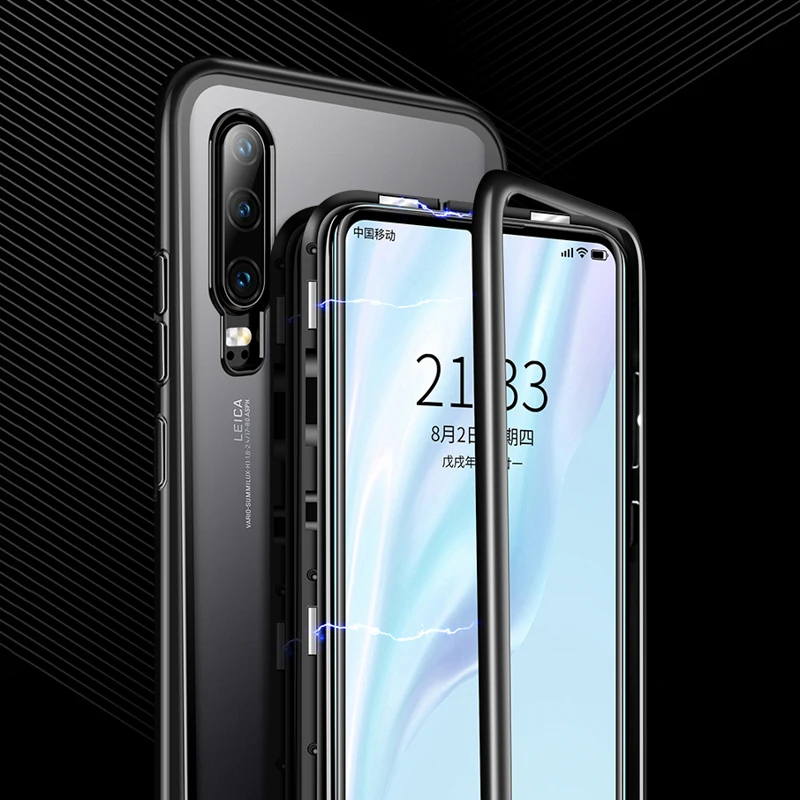 360 магнитный адсорбционный металлический чехол для huawei P30 Pro mate 20X10 P20 lite P10 Plus чехол s для huawei P Smart Plus