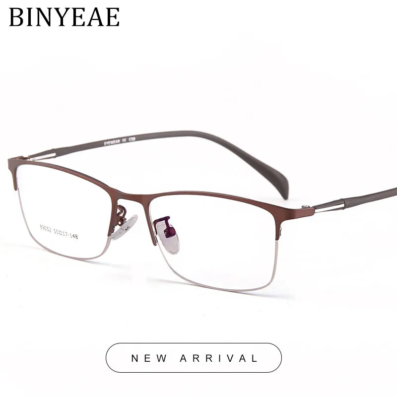 BINYEAE дизайнерские очки для компьютера оптические Lentes Opticos Hombre оправа очков occhiali da